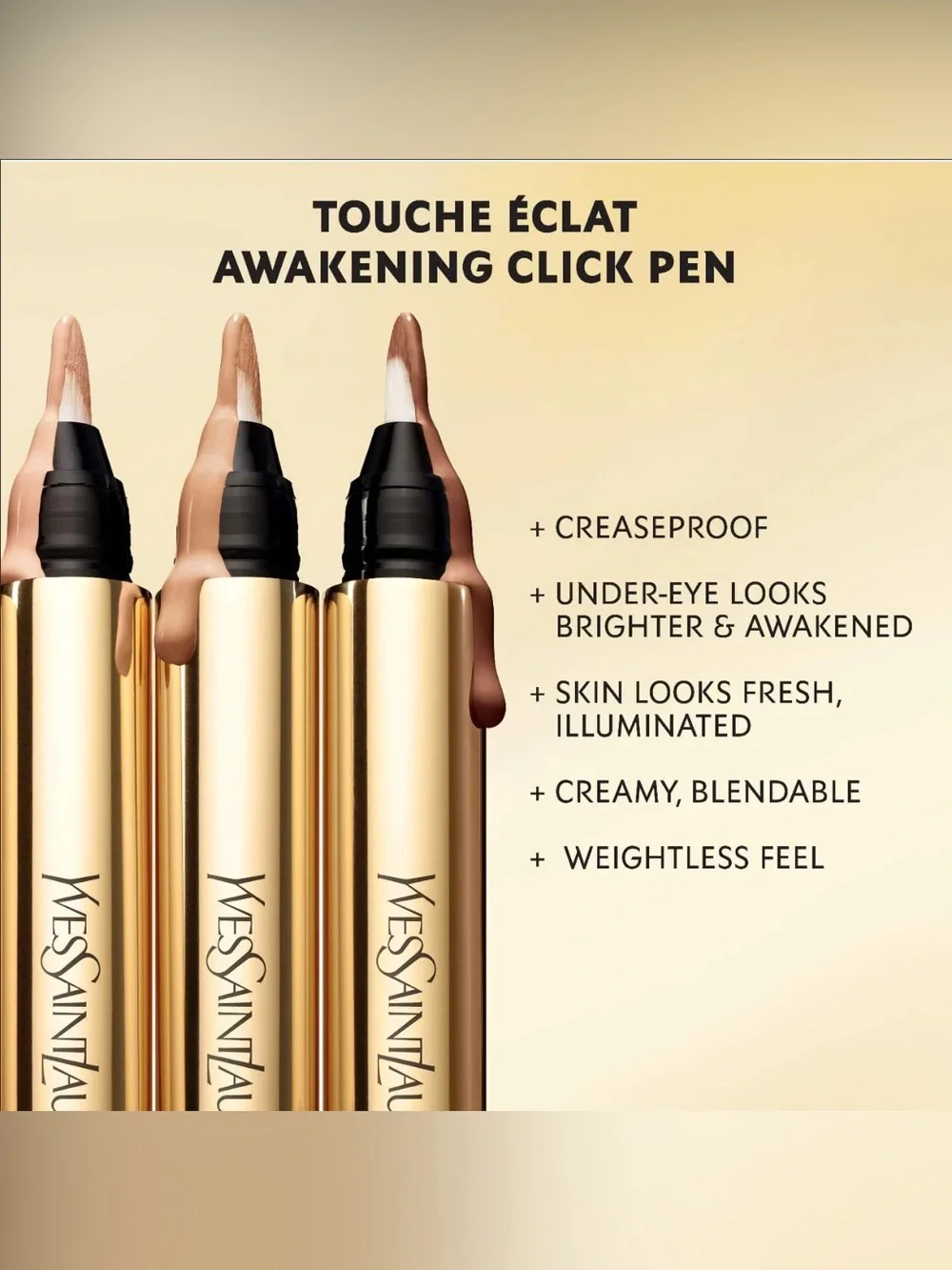 NWT YSL Yves Saint Laurent Touche Éclat Radiant Touch Concealer Click Pen 1.5